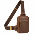 Borsa a tracolla 18 x 8 x 30 cm in similpelle marrone con tracolla regolabile per uso quotidiano