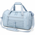 Borsone sportivo 45 x 25 x 25 cm in tessuto sintetico azzurro con tracolla regolabile