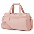 Borsone sportivo 48 x 25 x 28 cm in poliestere rosa con tracolla regolabile