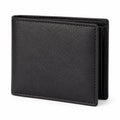 Portafoglio da uomo 11.5 x 9.5 x 1.5 cm in materiale sintetico nero stile pieghevole