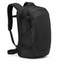 Zaino da viaggio 50 x 32 x 20 cm in tessuto sintetico nero con scomparti multipli