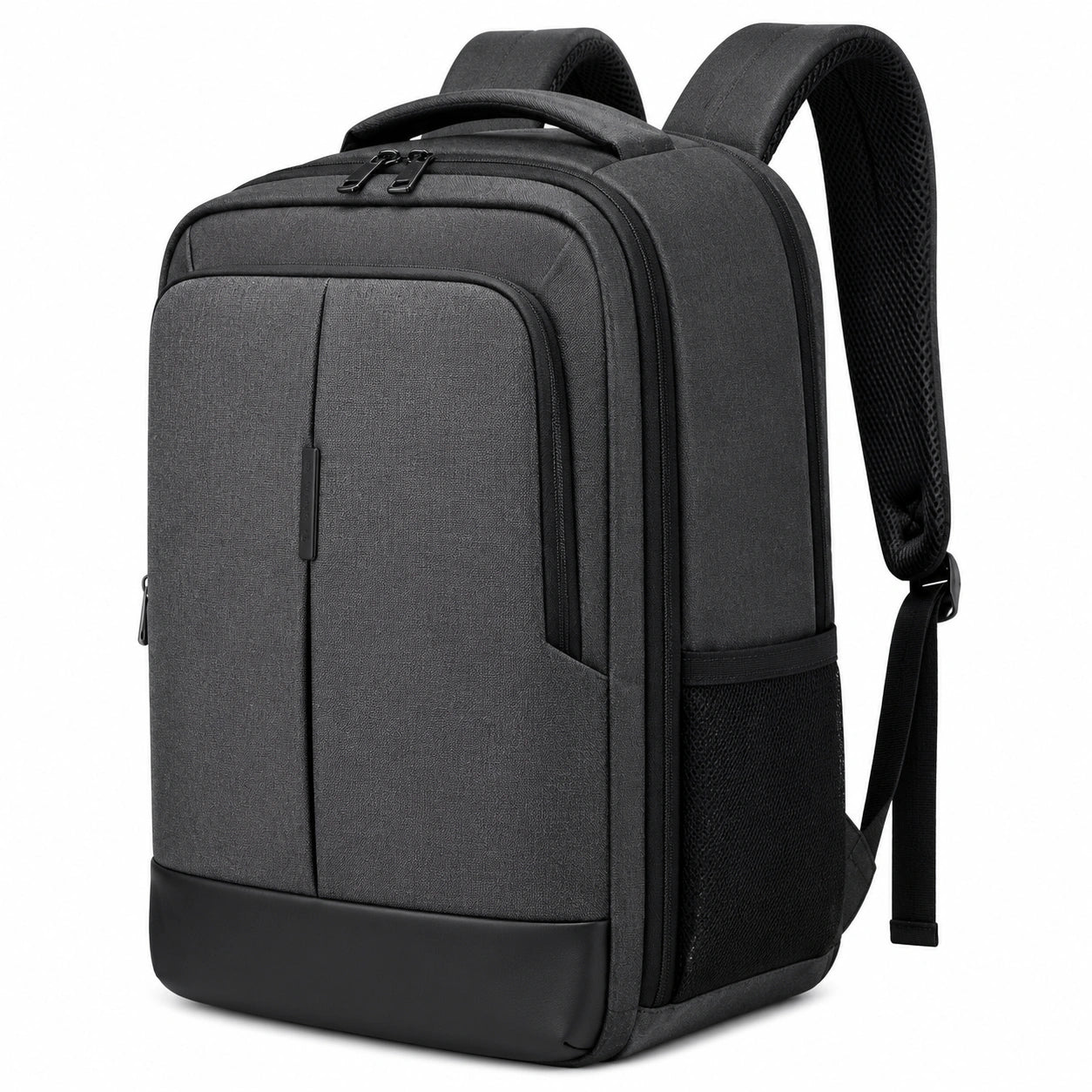 Zaino porta computer 30 x 16 x 45 cm in tessuto grigio antracite - multifunzione urbano